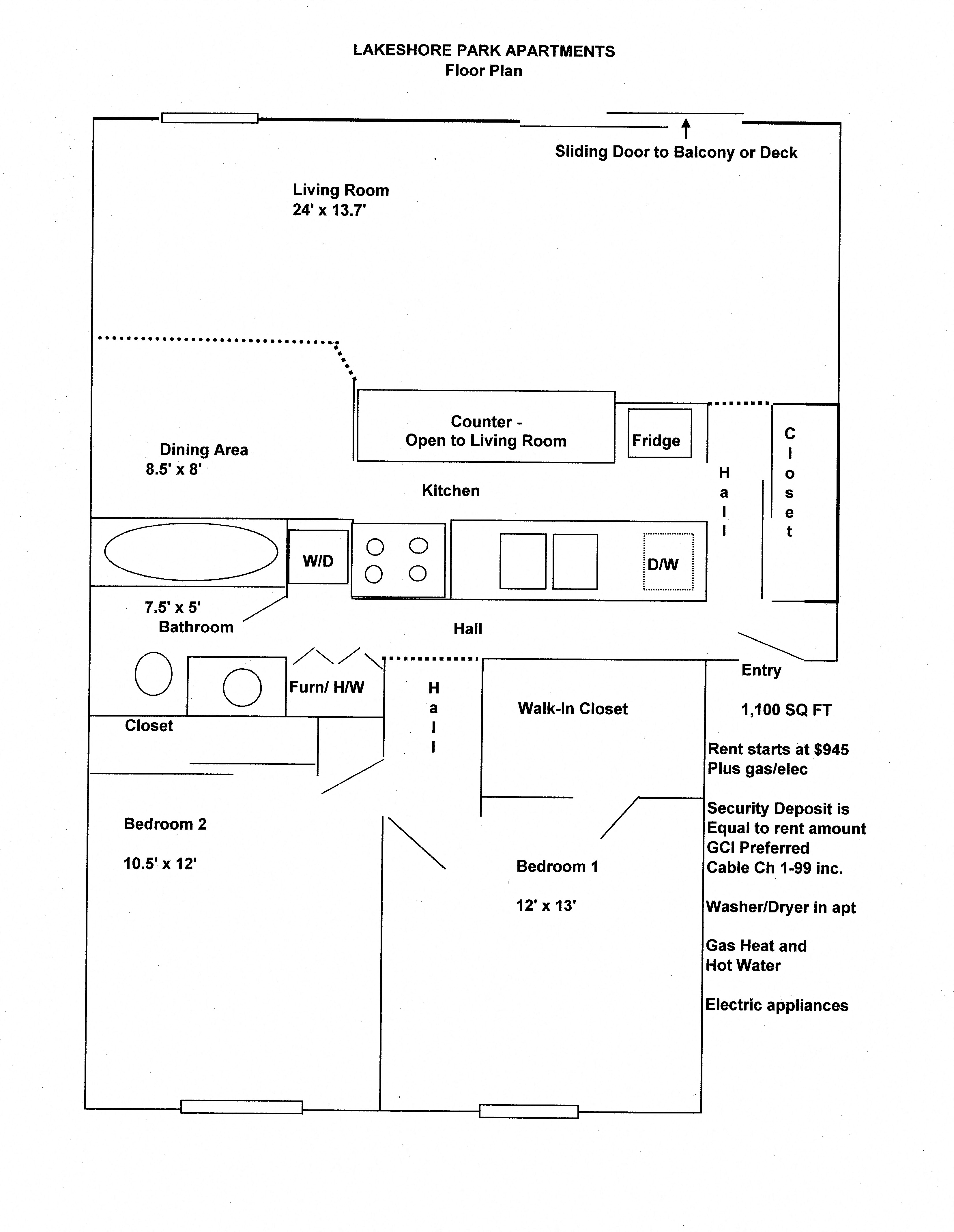 Floor Plans of Lakeshore Park Apartments in Anchorage, AK